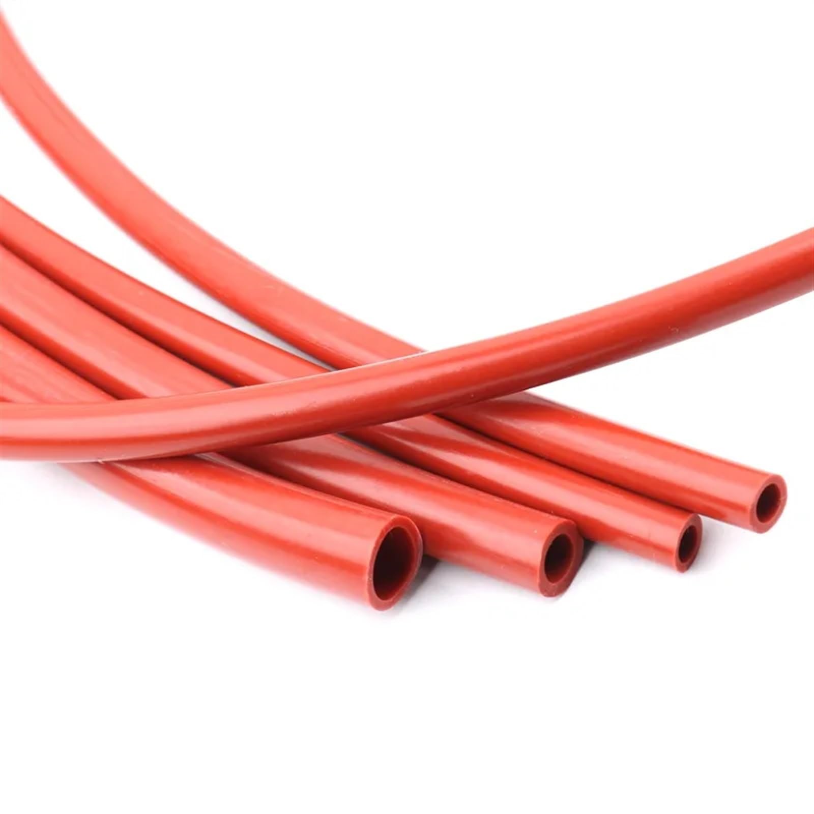 Tubo Gasolina Moto Tubo de Silicona roja de 1 m, Manguera de Goma Flexible de 3 a 50 mm, línea de Bomba de Aire Resistente al Calor y Engrosada(50 x 60mm)