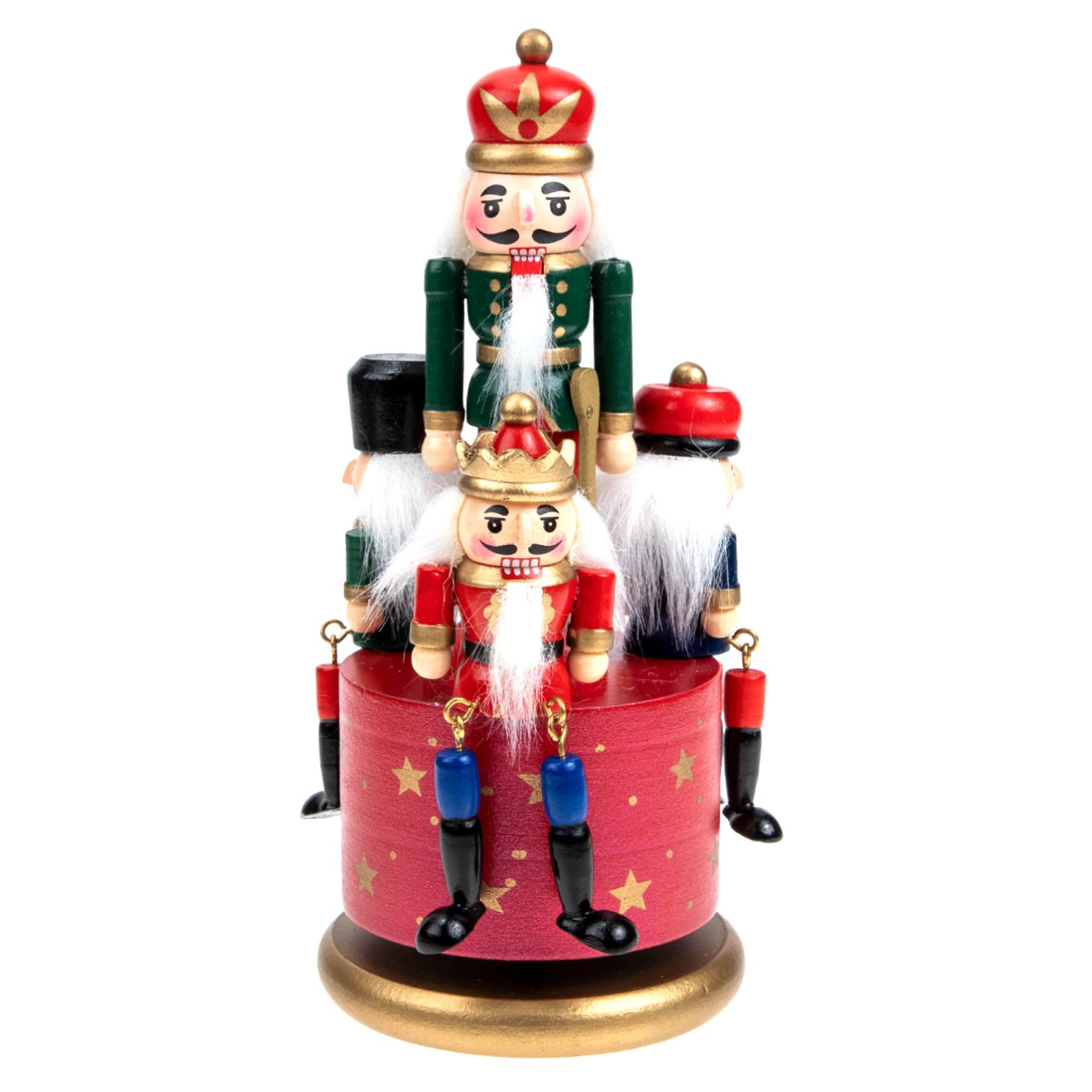 Boîte à musique en bois Casse-Noisette, présent décoratif de Noël