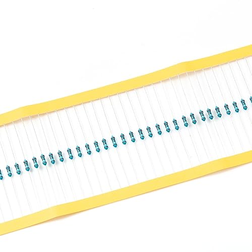 Vista 525 de Chanzon 100pcs 1/4W (0.25W) 33K Ω ohmios Resistencia fija de película metálica 0.01 ±1% Tolerancia 33KR MF Resistencias de orificio pasante
