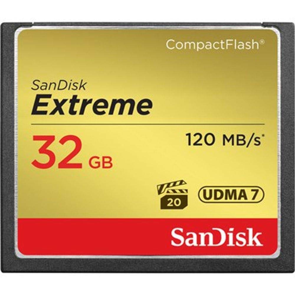 SanDisk Extreme 32GB CompactFlash Memory Card UDMA 7 Speed Up To 120MB/s 2-Pack