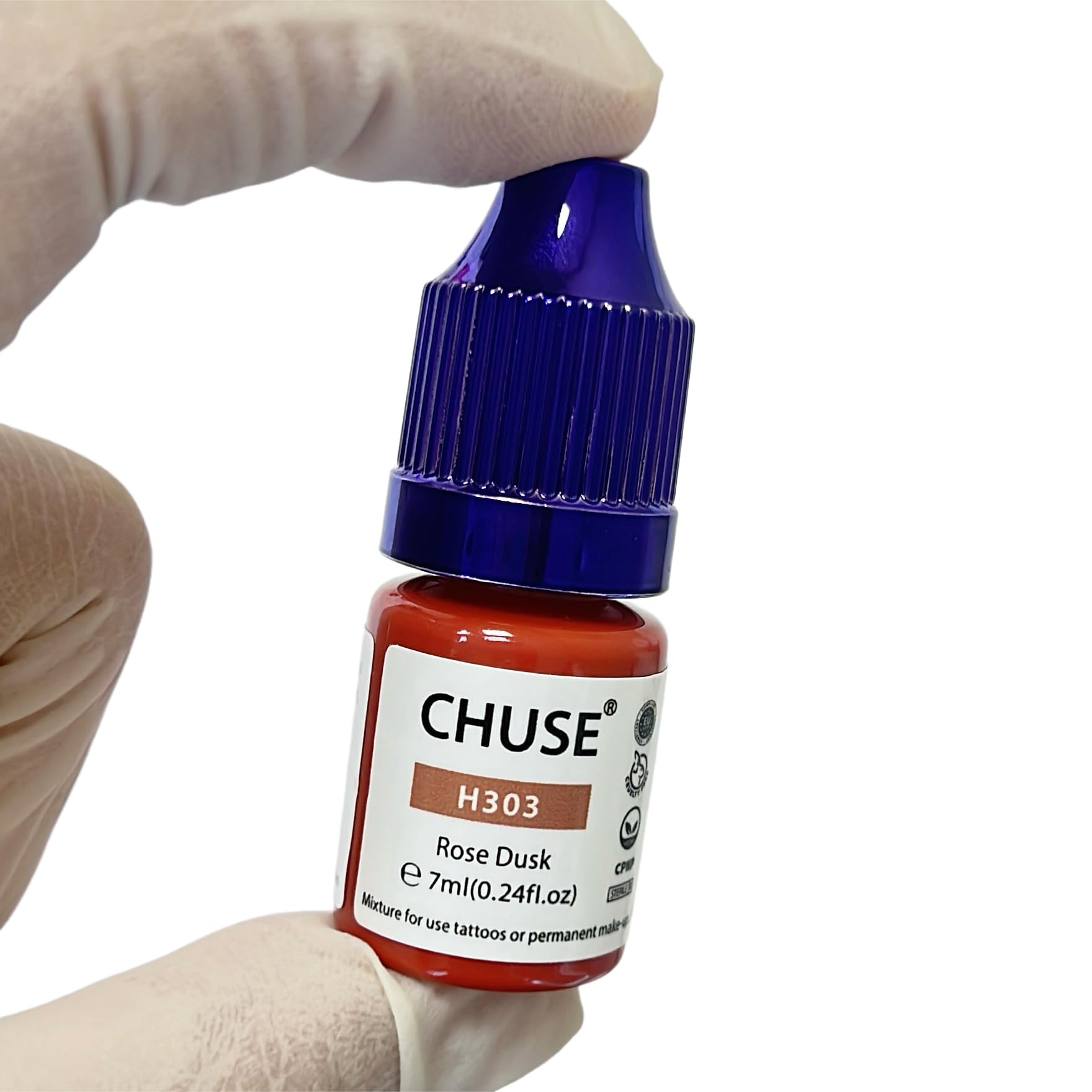 CHUSE PMU H303 - Pigmenti liquidi ibridi per labbra, 7 ml/0,23 once (H303 Rosa Crepuscolo)