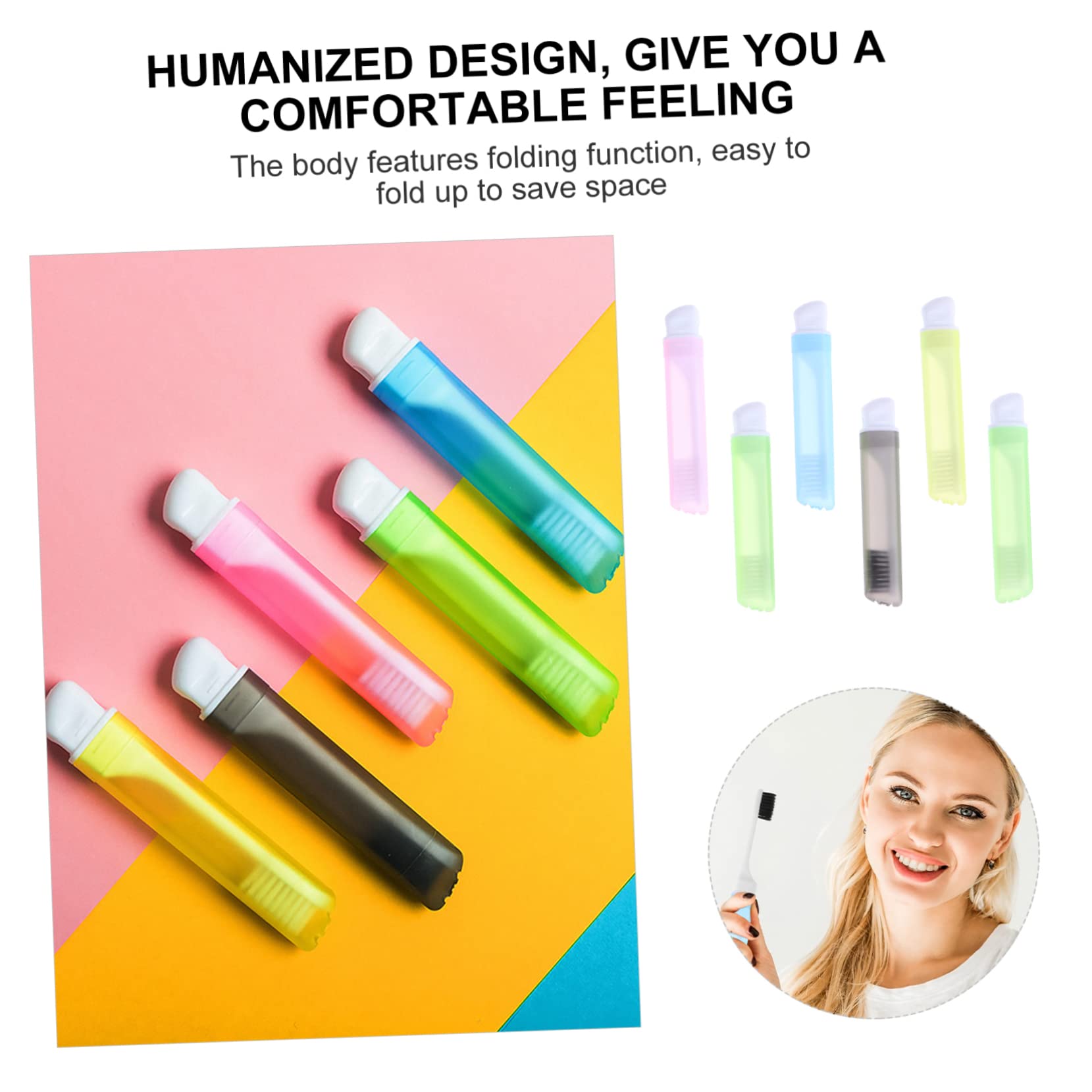 Beavorty 18 Pezzi Spazzolino Portatile Pieghevole Spazzolini Da Viaggio Spazzolino A Setole Morbide Spazzolini Da Denti Per Adulti Kit Da Campeggio Gengive Sensibili Kit Da