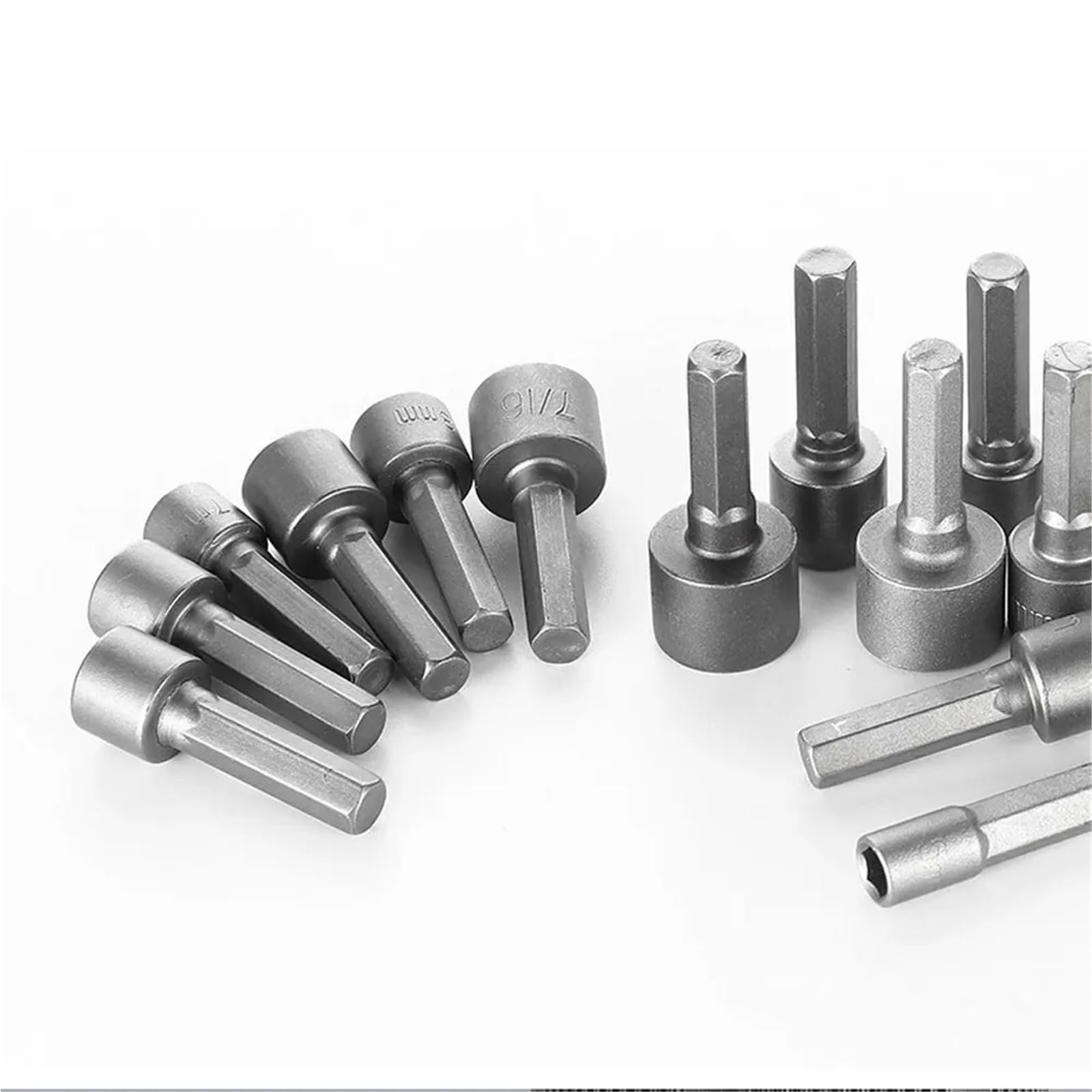 Cacciavite a bussola esagonale, punte da trapano, set di chiavi a bussola, adattatori for punte da trapano 9/14 pezzi(14 PCS)