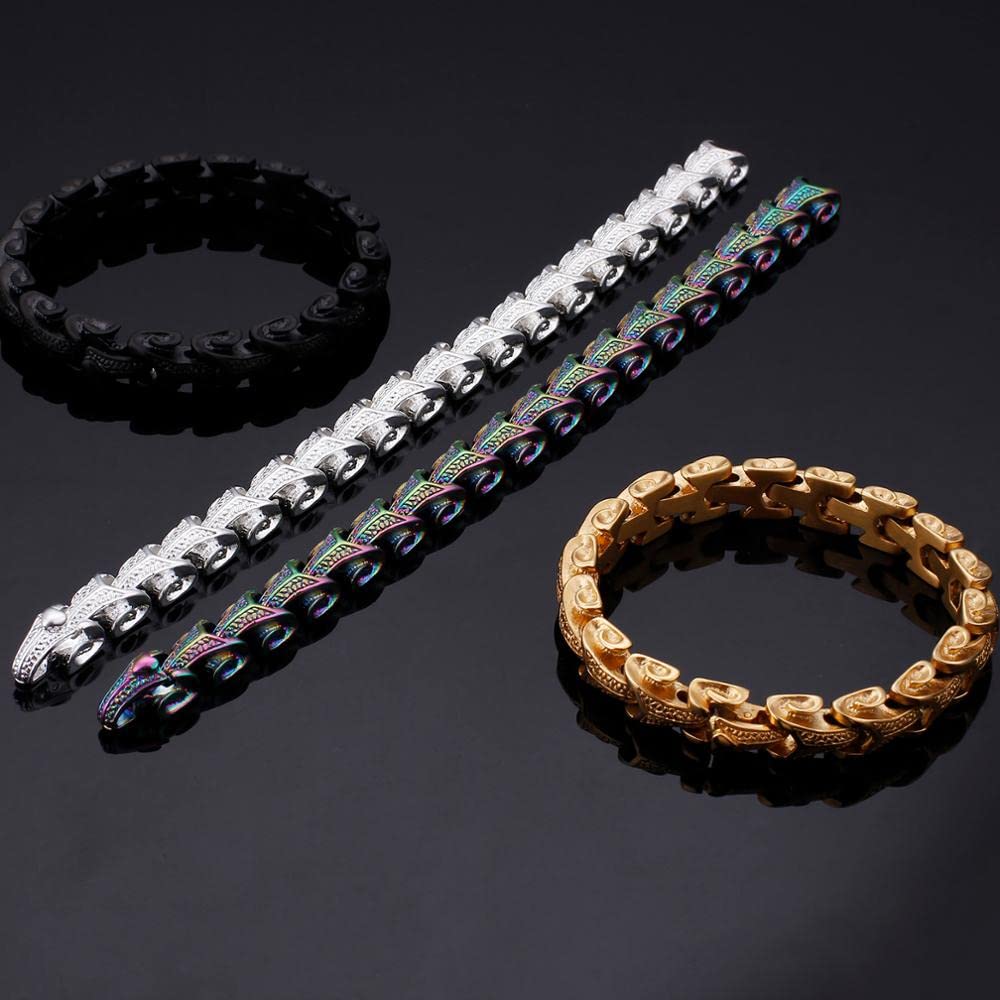 Armbänder Herren Armband Geschenk Armreif Punk-Drachenkorn-Wickelarmbänder Für Männer