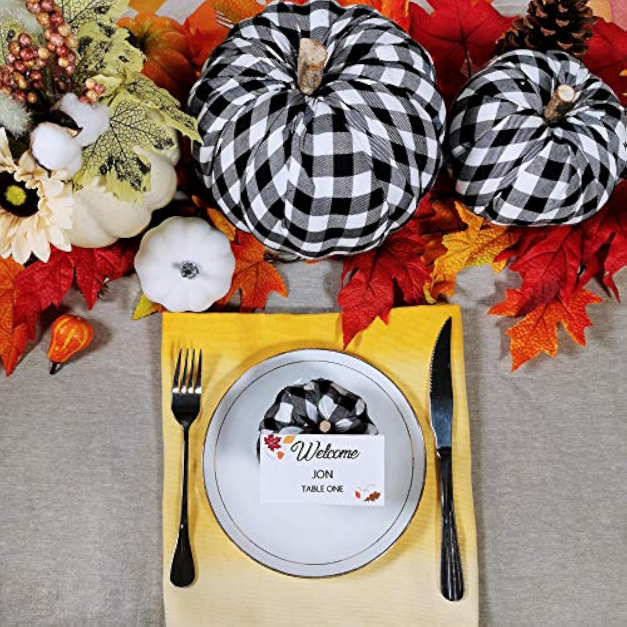 3 Assorted Burlap Pumpkins for Fall and Thanksgiving Decor