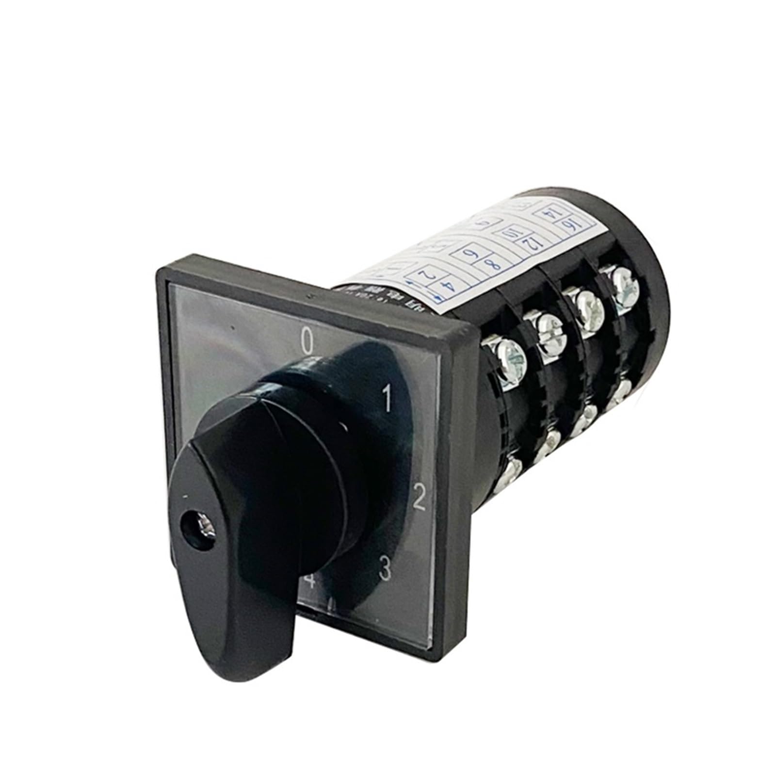 JJHQOKYNA 0-4 Position 20A Four Poles 16 Screws Rotary Cam Switch Manual Transfer Changeover HZ5B-20/4