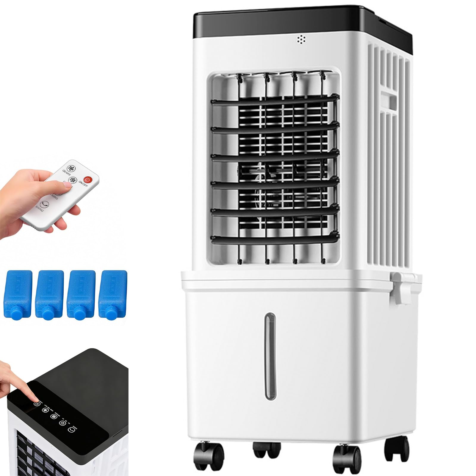 Zihpil 12L Hoseless Portable Air Conditioner Fan 3-in-1 Room Cooler