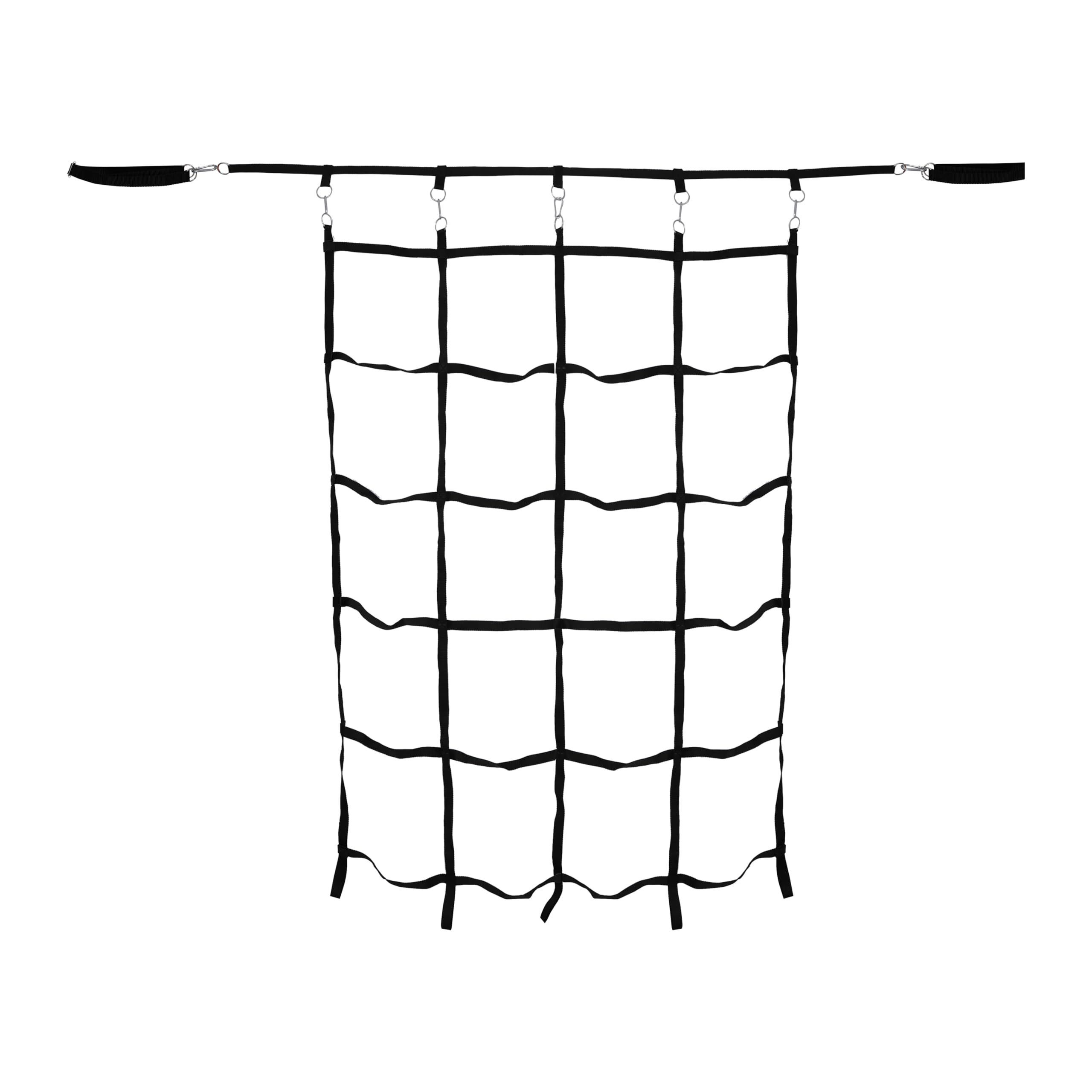 VIXERA Climbing Cargo Net, Ninja Warrior Obstacle Course for Kids, Rope Net Ladder Monkey Bars for Rock Wall Jungle Gyms Playground Ribbon Training for Indoor and Outdoor Swing Set Tree House(5 Strip) - Image 3 thumbnail