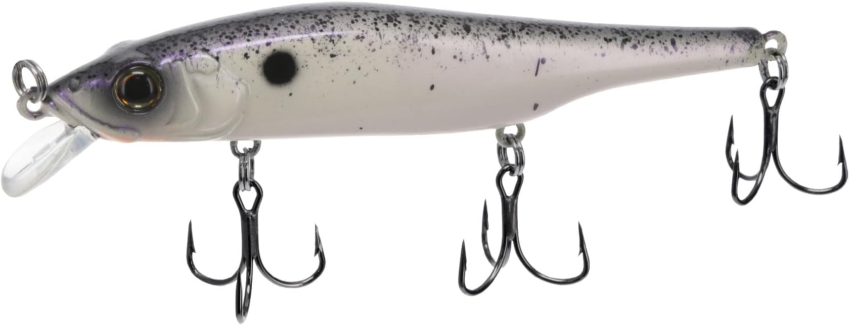 Scope-Stik 120 Sinking 7ft+ Jerkbait Fishing Lifelike Freshwater & Saltwater Lure with Mustad UltraPoint Triple Grip Hooks, Purple NURPLE