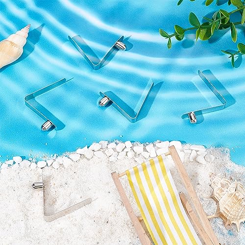 WEBEEDY 30 Stück Kajak-Paddel-Feder-Druckknopf-Clips Aus Edelstahl Zeltstangen-Clips Zeltstangen-Druckknopf-Federclip Für Kajak-Paddel Camping-Zeltstange