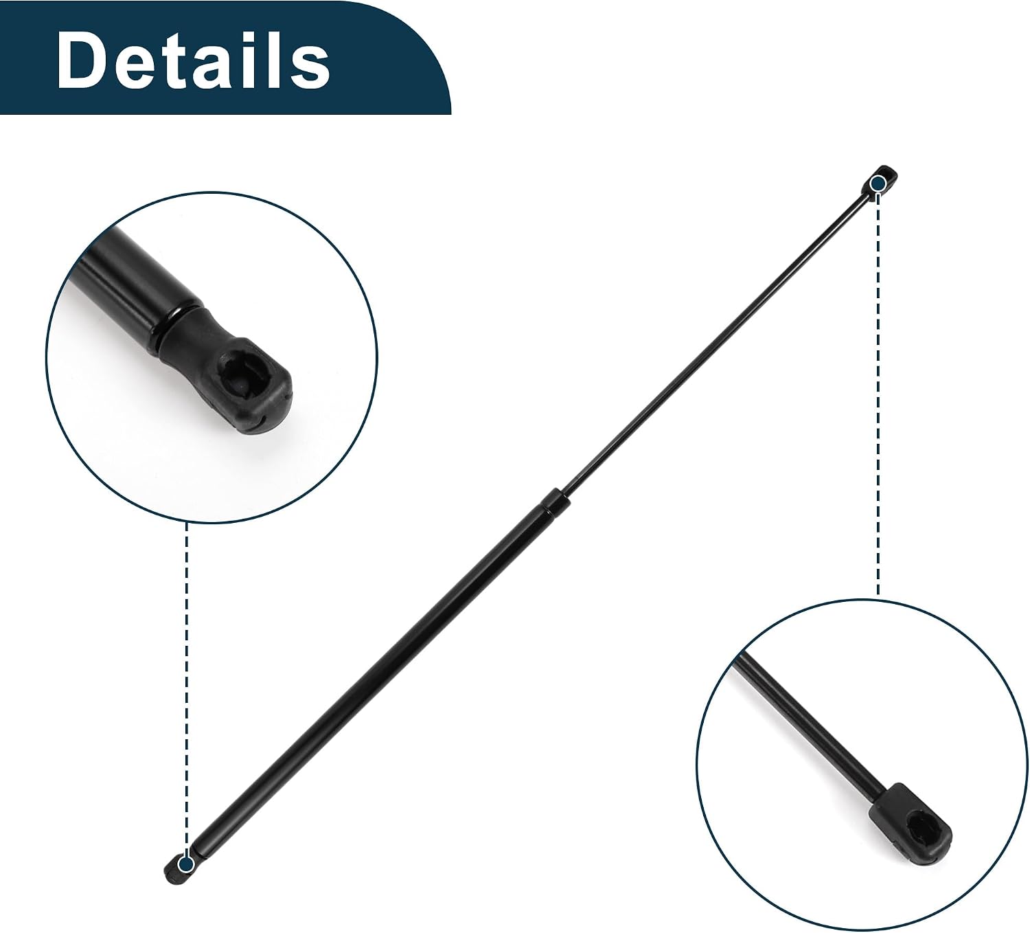 Front Hood Lift Supports Struts for Audi A4 A5 S4 S5 RS5 A5 Quattro 2008-2019 No.8T0823359 Gas Spring Black 1Pcs