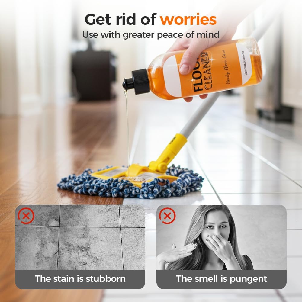 AprYew Hardwood Floor Cleaner, 2026 New Household Hardwood FloorCleaner for Mopping Home, Bathroom, Kitchen,Wood Floor Cleaners for Mopping Wood, Tile, Marble (1PC)