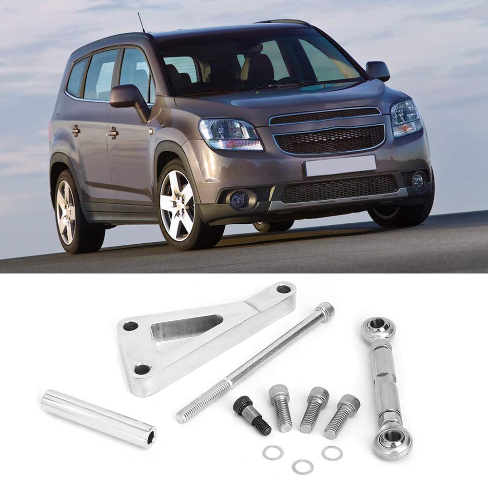 KUIDAMOS Kit Staffa di Montaggio Motore Motore Pompa Acqua Ad Alte Prestazioni in Lega di Alluminio per Chevy 350 Sostituisci OE 291825042444 Adatto per Appassionati e Professionisti Argento