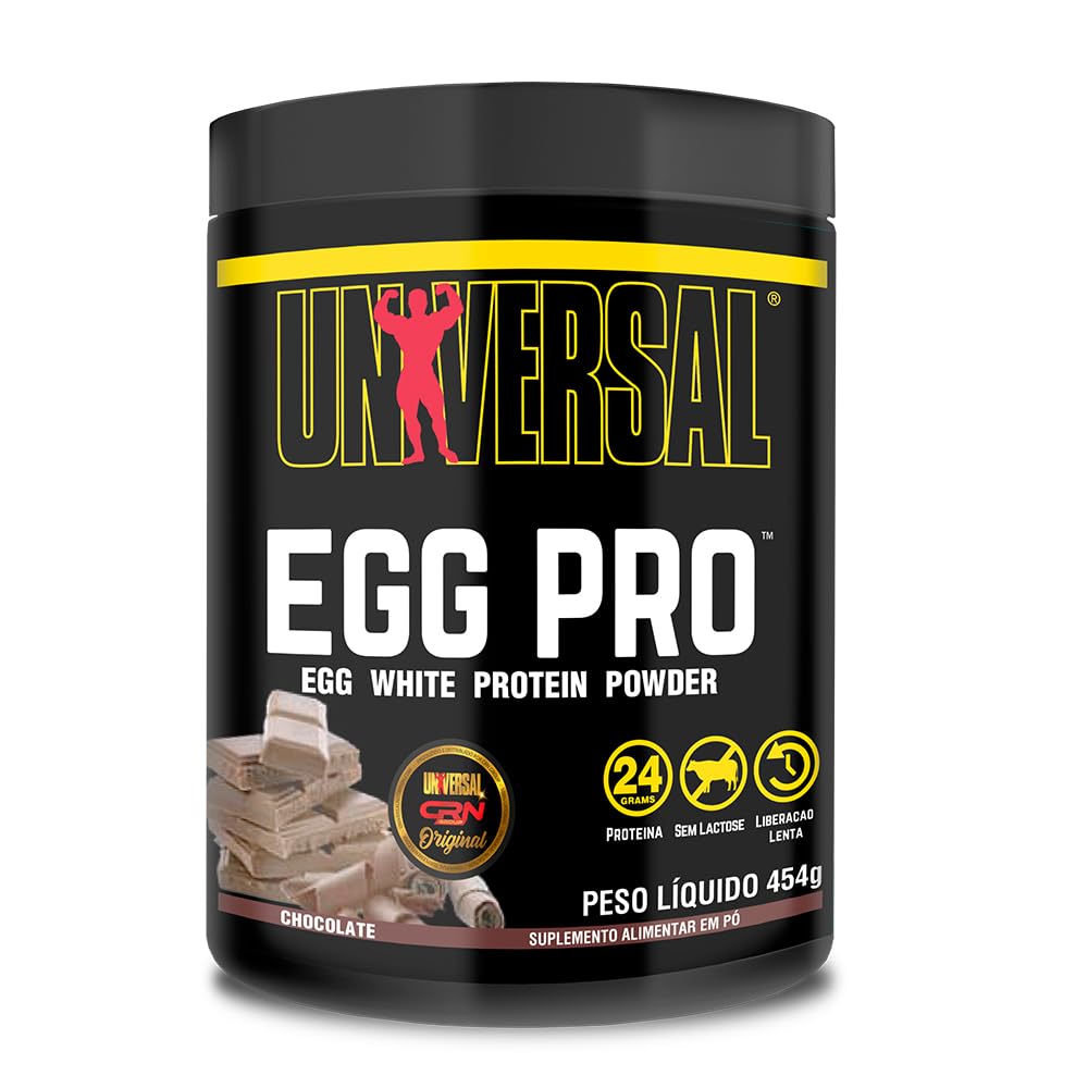 Universal Nutrition Egg Pro Pure Instantized Egg White Powder, Chocolate, 1 Lb