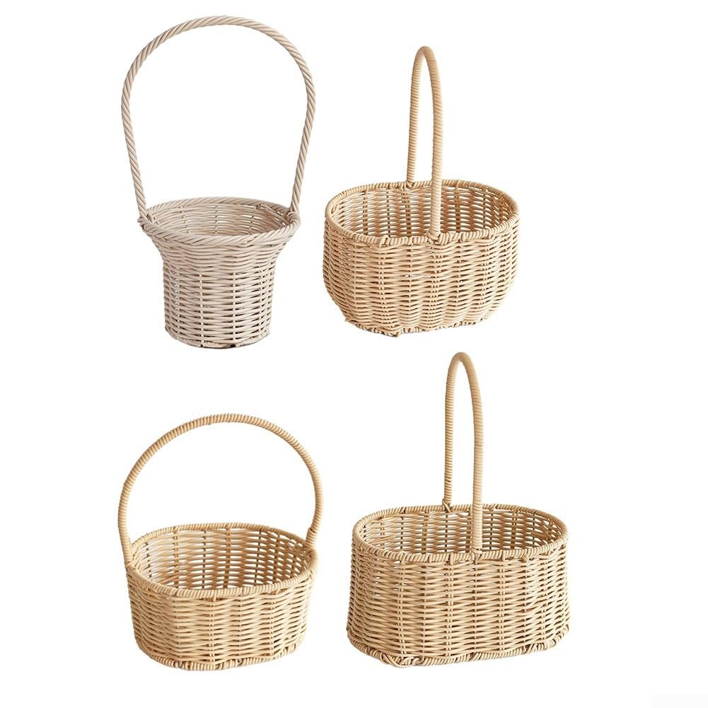 Handgeflechtener Osterkorb Bunt 25cm Mit Handgeflechtener Osterkorb(B)