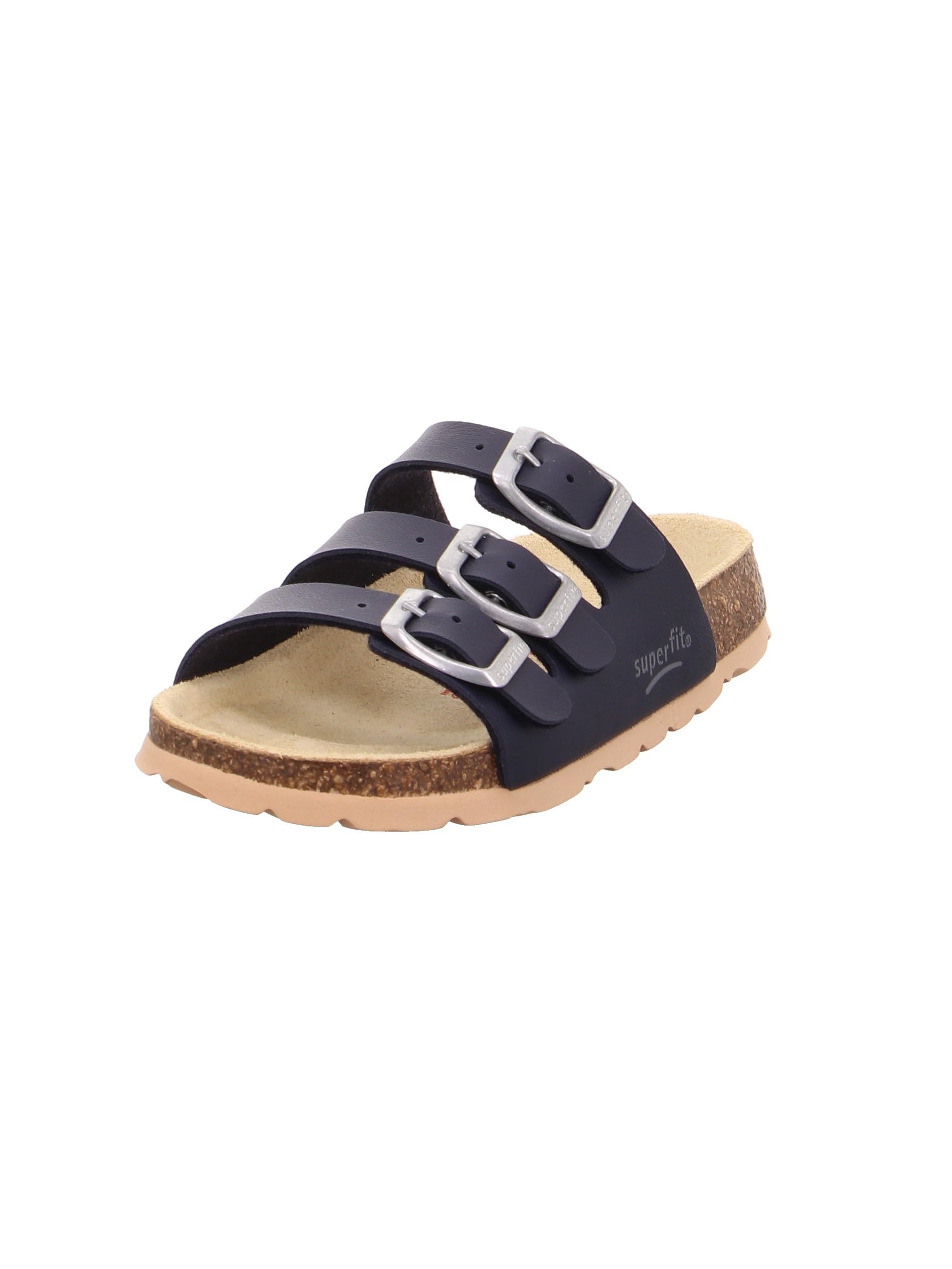 Superfit Boys FUSSBETTPANTOFFEL Hausschuhe, BLAU 8000