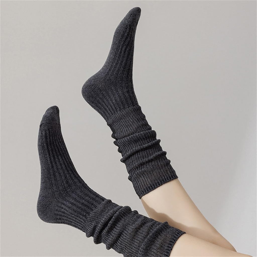 JSEIAJB Pile up Socks for Children S Early Autumn Cotton Lightweight Long Tube Socks and Calf Socks