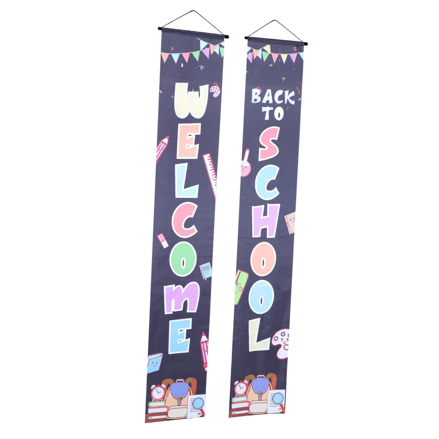 5 Pares De Adornos Fotográficos Para Decoración De Pancartas De Temporada Escolar Pancarta De Bienvenida Para El Primer Día De Clases Coplas Para La Puerta Del Aula Decoración Cabilock
