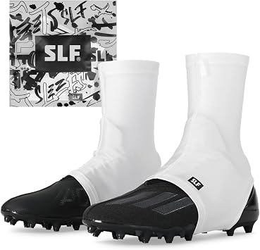 SLEEFS Solid Football Spats Cleat Covers Compression Cleat Covers for Football Drip, Turf Protection & Style