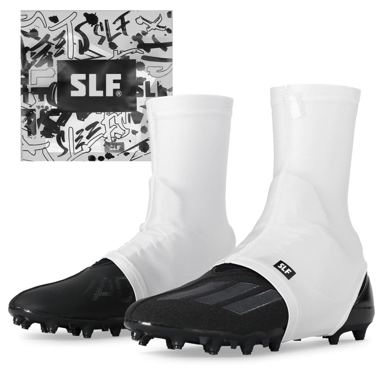 SLEEFS Spats/coperture per tacchetti da calcio, coperture per lacci/fasce di alta qualità per tacchetti per calcio, baseball, calcio, hockey su prato e altro ancora, taglie giovani e adulti, per