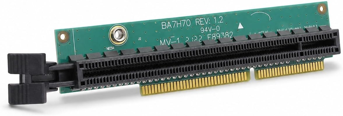 PCI E 16 Riser Card, Adapter Tiny 5 PCIE16 Riser for ThinkCentre M920q M920x M910x M720q P330, Transferable Graphics Support P1000 P620 P600 (Without Back Plate)