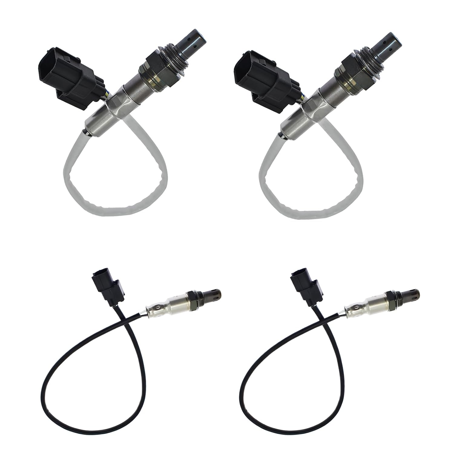 2PCS 36531-R70-A01+2PCS 36532-R70-A01 Oxygen O2 Sensor Upstream+Downstream Compatible with 2008-2012 Honda Accord 3.5L V6