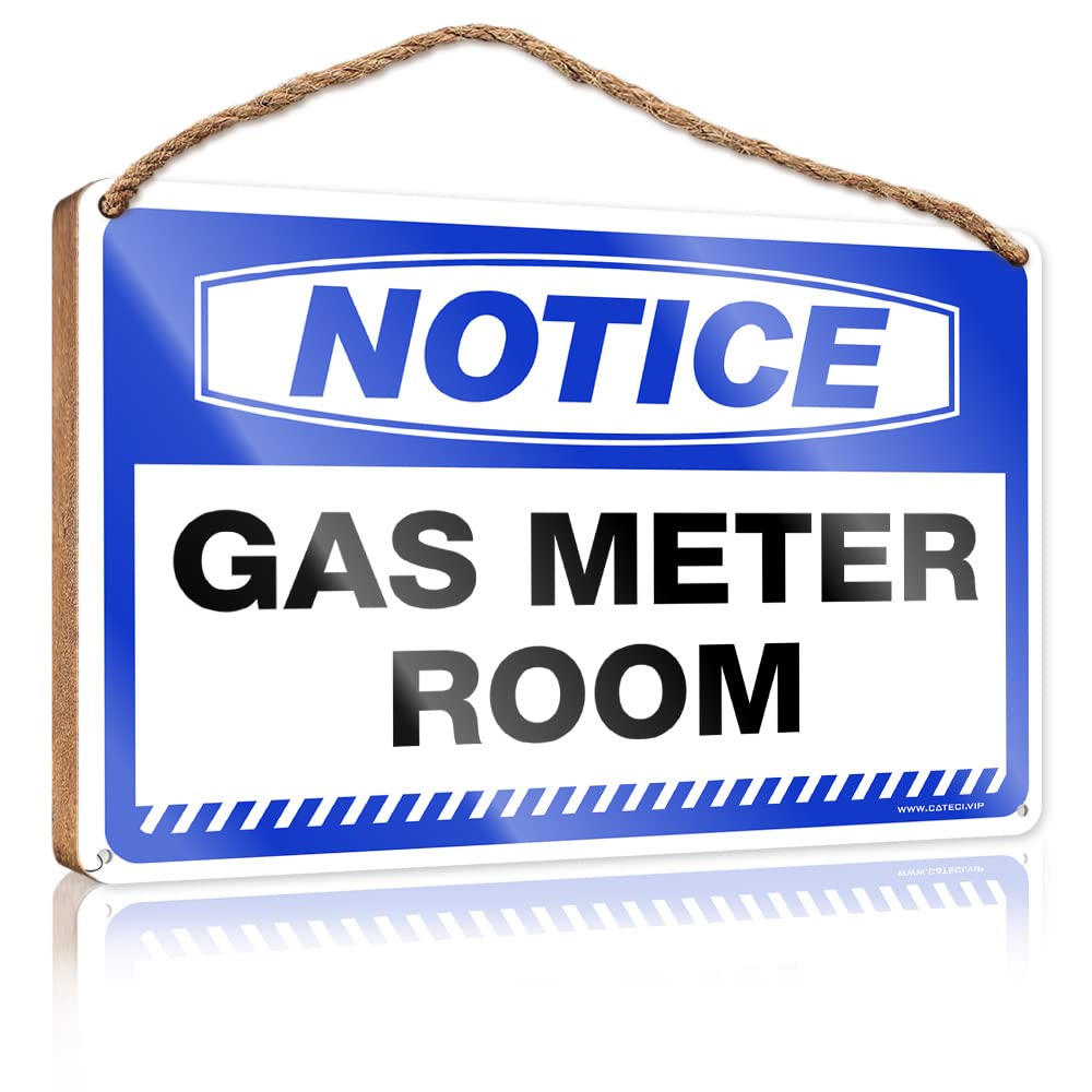 Dtha One Color Funny Wood Decor Notice Gas Meter Room Wooden Sign Wood Bathroom Decor Farmhouse Decor For The Home