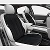 Bod Vodina Series Car Seat Cushion Set with Thai Feather Pockets Seat Protection Sleeve Front Back Set Black