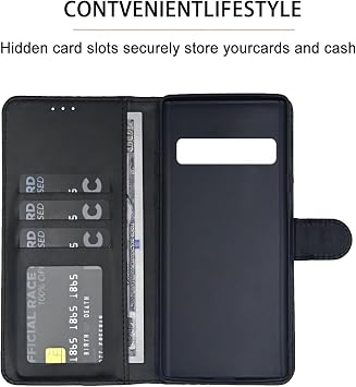 Google Pixel 6 Pro 5G / Google Pixel 6 Pro ウォレットケース、レザーフリップクレジットカードホルダースタンドフォンカバーブラック