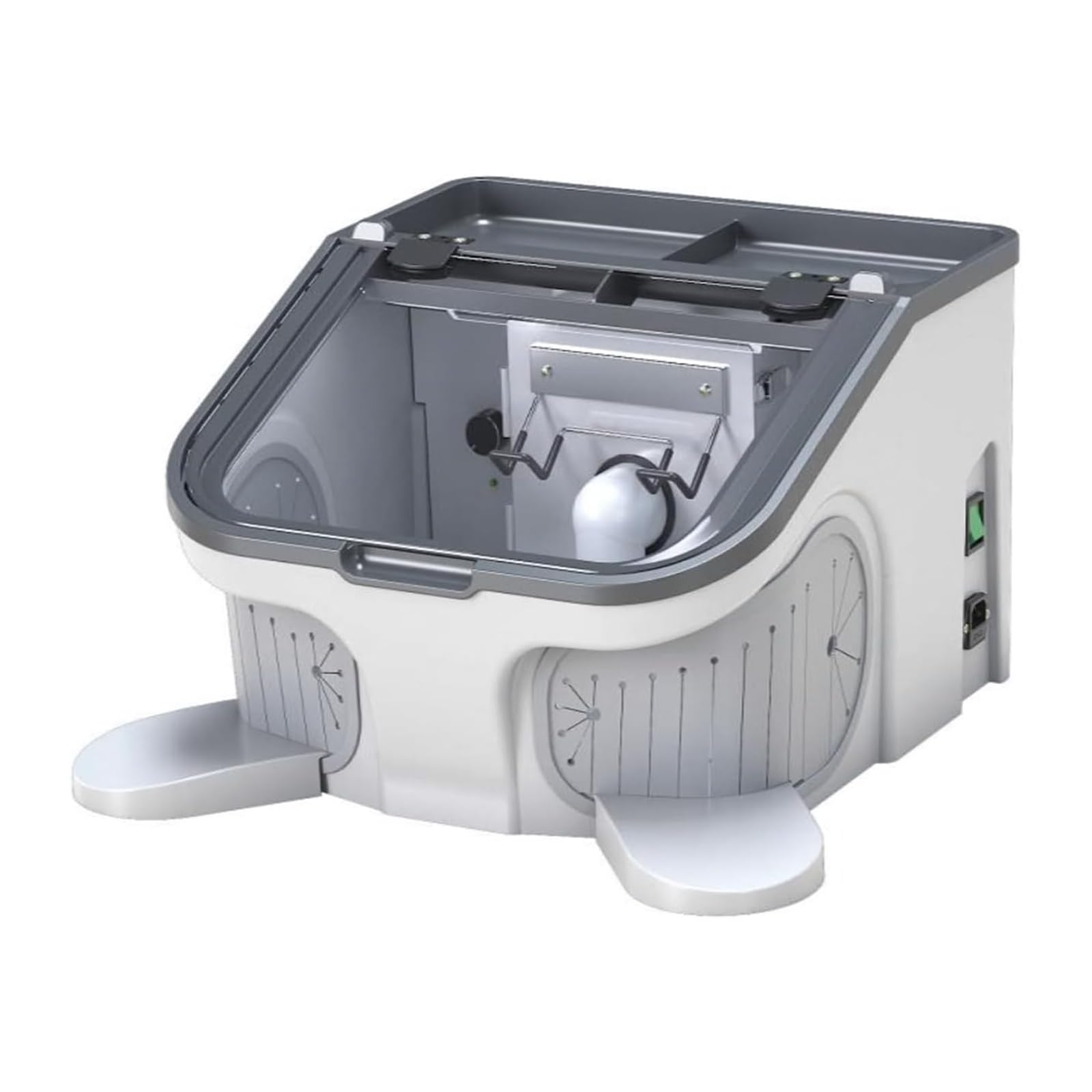 Laboratory vacuum enclosure, dust collector for polishing and grinding