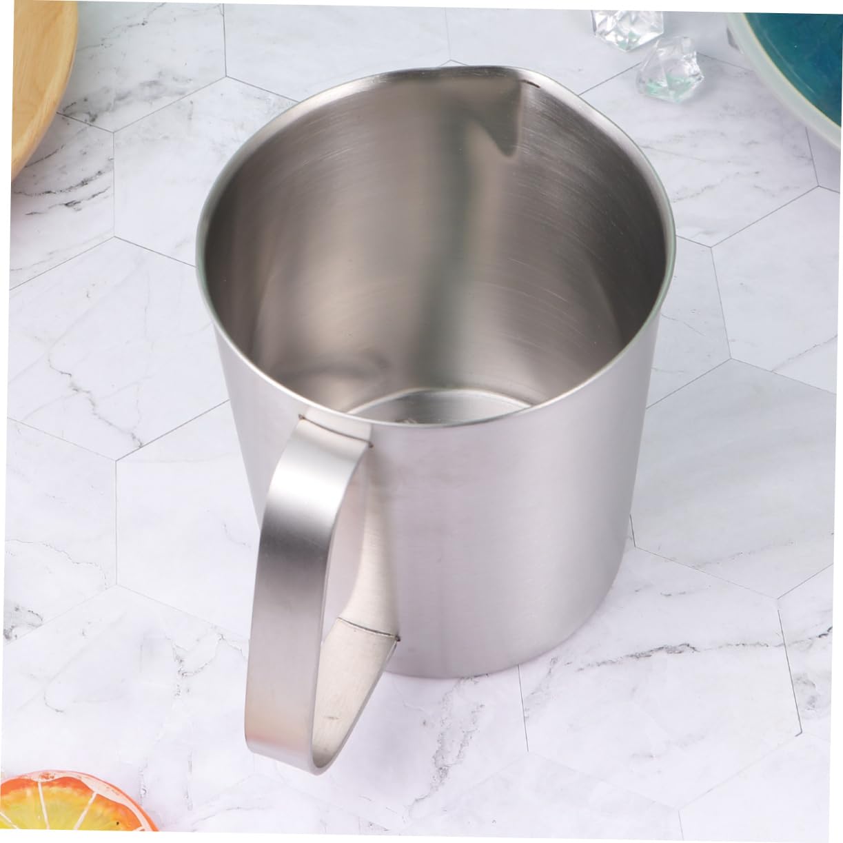 Alipis Bicchiere da cucina in acciaio inossidabile 304 con superficie graduata e facile consultazione per uso quotidiano in cucina e pasticceria