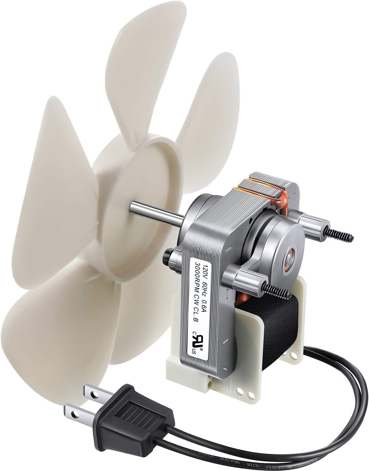 Amazon.com: superlin Electric Fan Motor Kit w/Blower Wheels 1/4" Shaft 120V Bathroom Exhaust ...