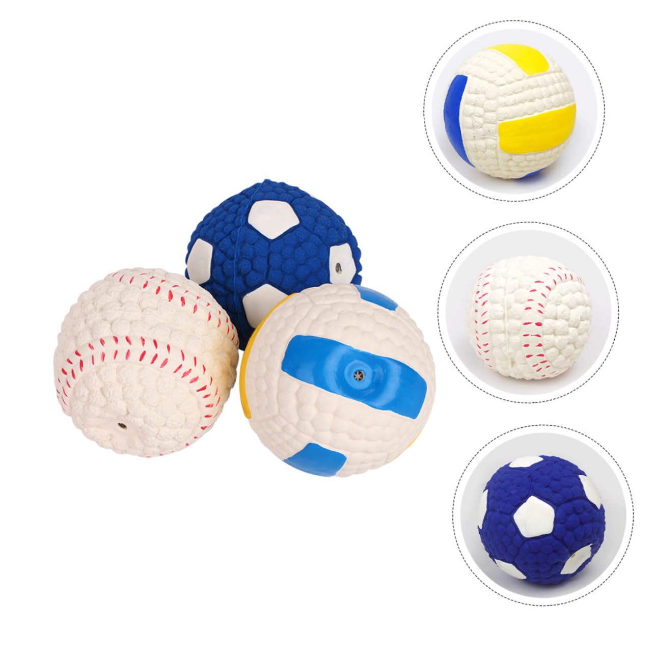 Happyyami 3piezas Juguetes De Molar De Caucho para Resistentes y Divertidos para Entrenamiento y De