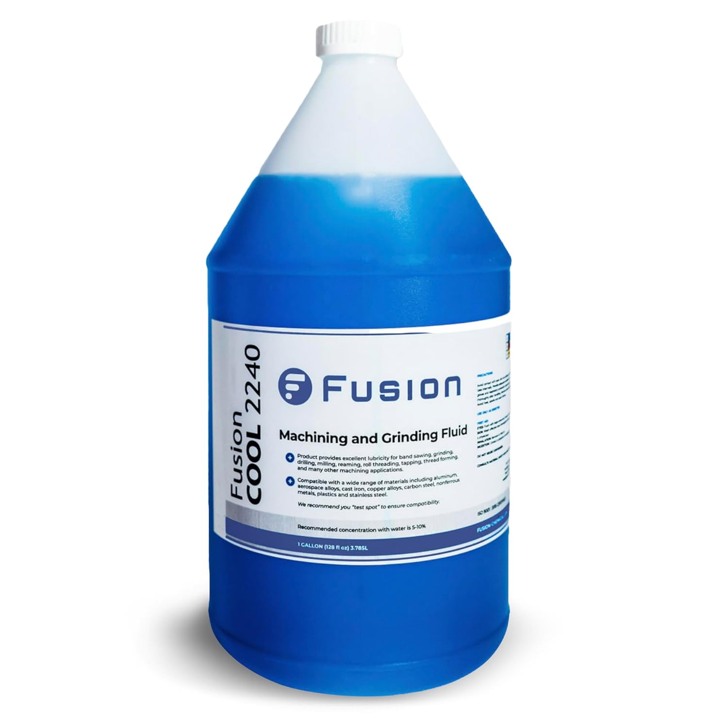 Metal Cutting Oil Cutting Fluid for Machine Shops | Fusion Cool 2240 | General Purpose Coolant for and Machine Shop Operations | Health Safety | Exceptional Sump Life | Semisynthetic (1 Gallon)