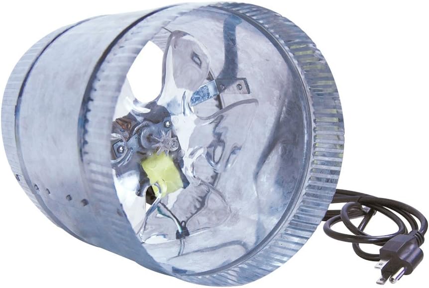 8" Inline Duct Fan - 300/500 cfm