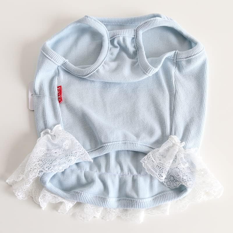 Miniatura 7 de Chaleco Bulldog Francés, chaleco de algodón para perro, ligero, elástico, sin mangas, ropa transpirable (encaje, XL)