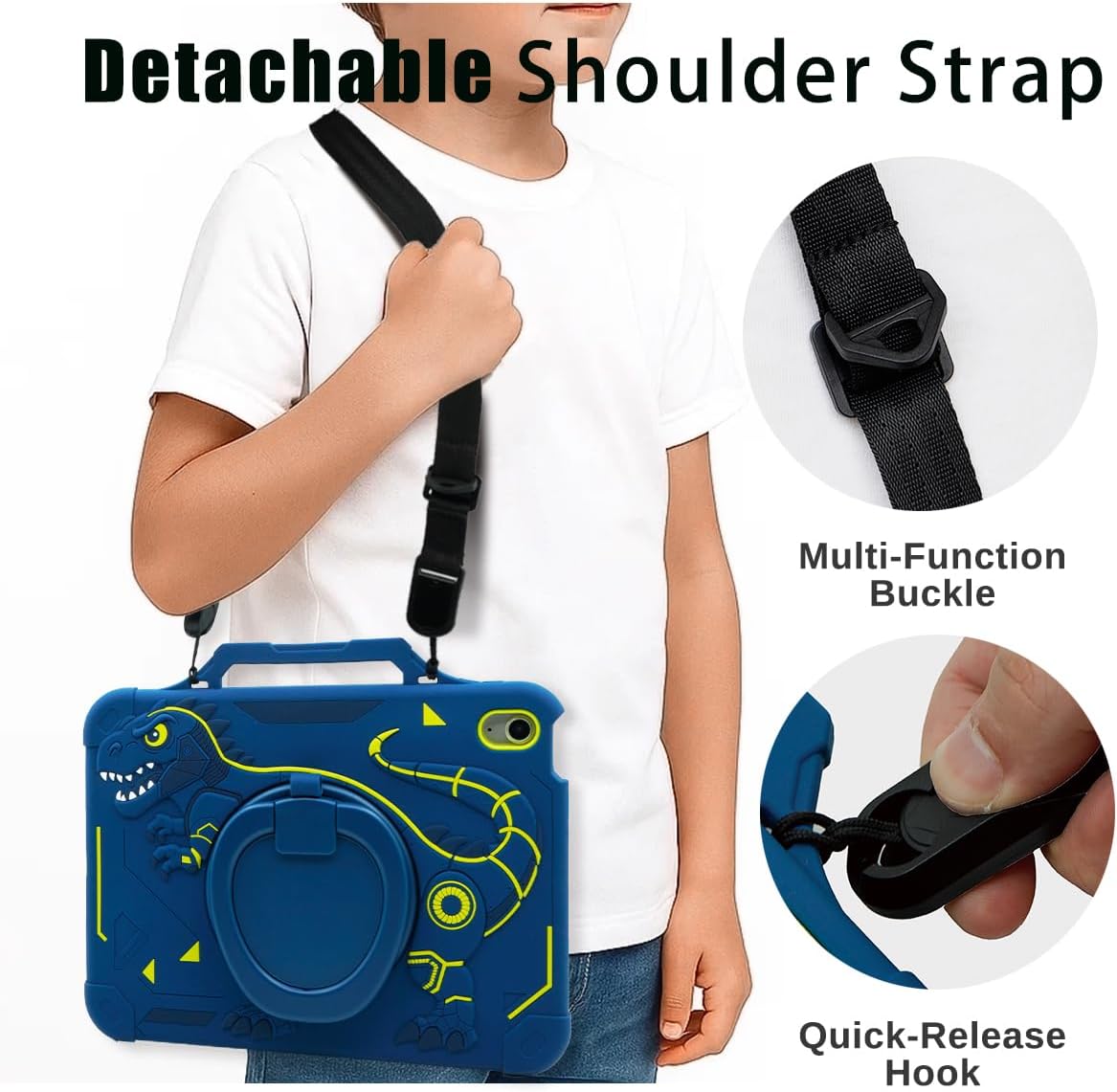 Kids Case for Apple ipad A16 11 Inch 2025 & ipad 10th Generation 10.9" 2022, Heavy Duty Protective Cover for i pad 10/11TH Gen with Pencil Holder Handle for Boys - Image 6