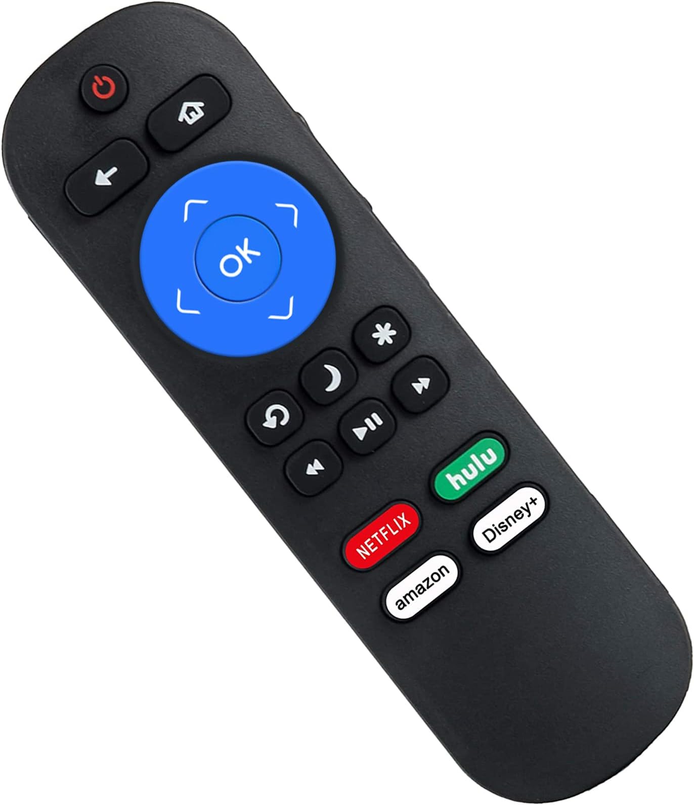 Replacement Remote Compatible with All Hisense Roku TV Remote, Universal for Hisense Roku TV Remote Control with Disney Plus Netflix Hulu Amazon Shortcuts Button - No Setup Required
