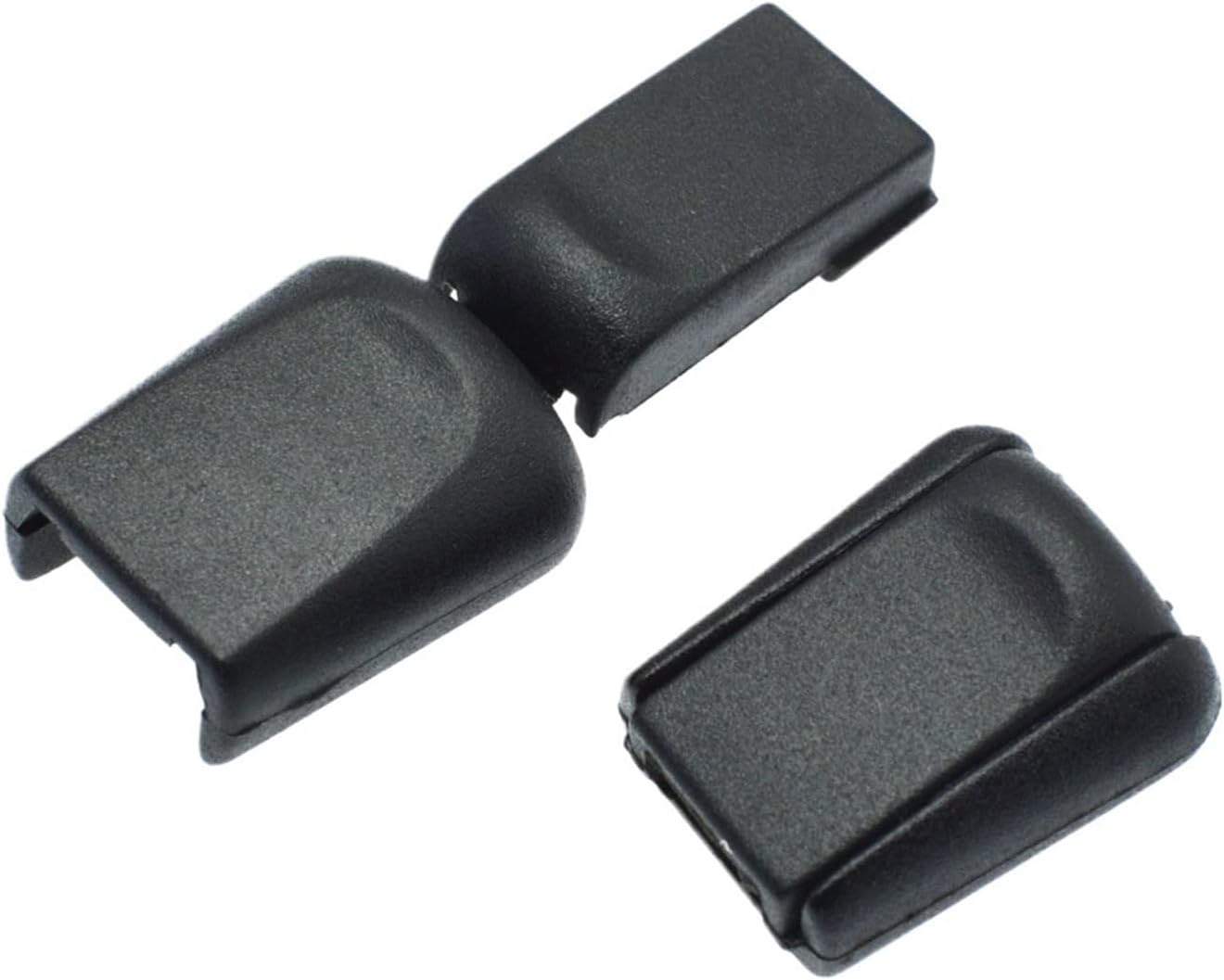 Cord Locks 100/500pcs Zipper Pulls Cord Stopper End Lock Zip Clips Rope Buckle Paracord Black for Drawstring(100pcs)