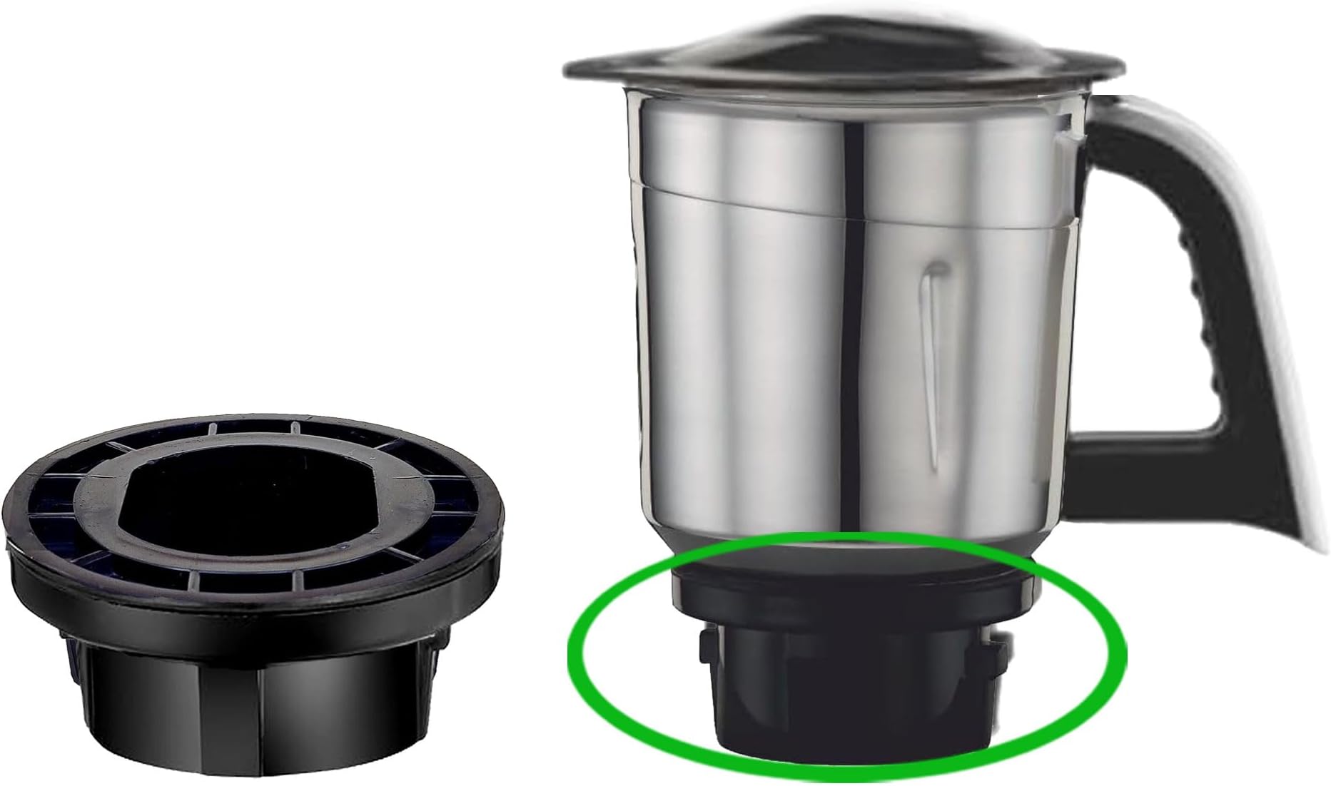 RFAL Genuine Spares - Base Socket Only (1U) - Fits with Preethi Zodiac Mixer Grinder Dry Jar 1.0L Only