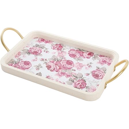 Amazon ロイヤルアーデン 薔薇雑貨 トレー ルーシー 34 23 2 5cm お盆 花柄 トレイ 盆 オンライン通販