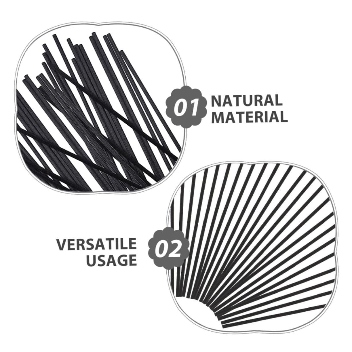 Toyvian 50 pièces Diffuseur de Parfum Bois Naturel pour Remplacement Diffuseur à Huile Essentielle Sortie Parfumée Équilibrée et Sécurité sans Flamme Compatible Chambre Bureau Spa