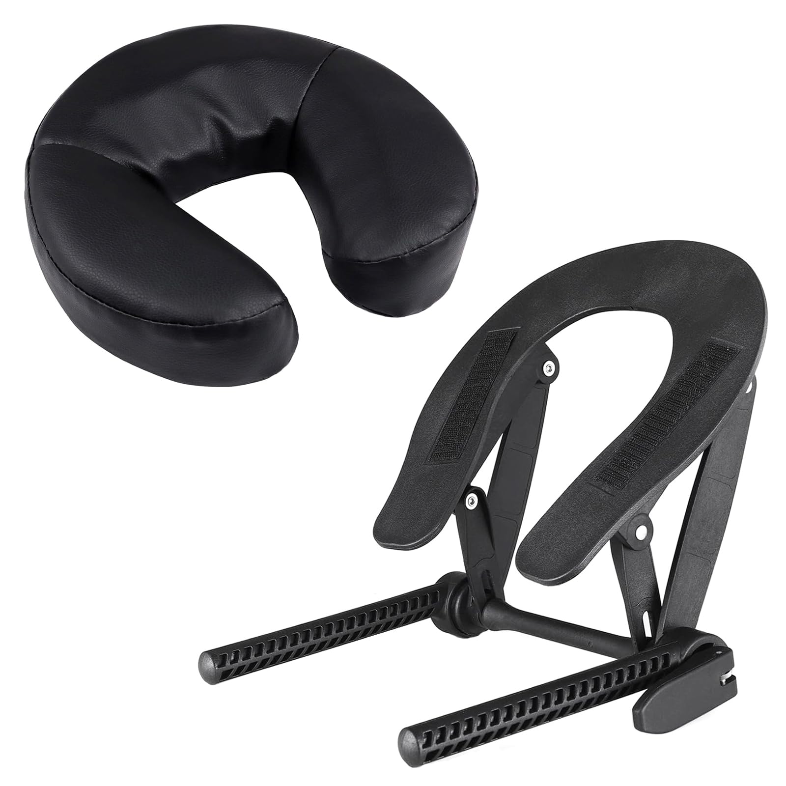 Soporte universal para la cara y cojín para mesa de masaje, reposacabezas de masaje ajustable y almohada facial para cama, kit de masaje superior de colchón, reposacabezas para salón de