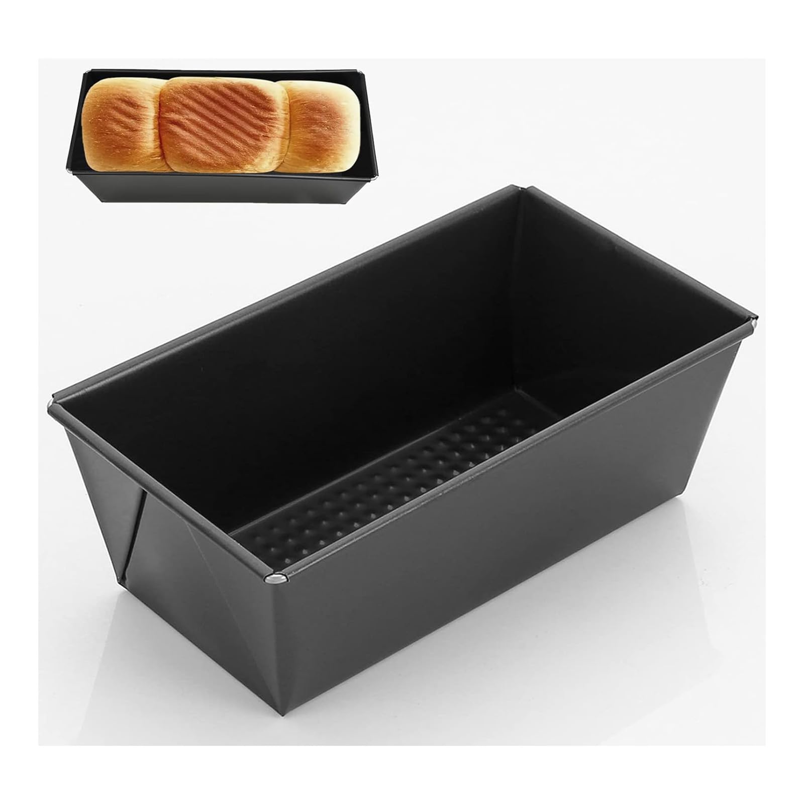 Molde para hornear, antiadherente, borde profundo, molde para pan, pan estrecho, molde para pan, pan, pasteles, horno para pan, brownie (30 cm)