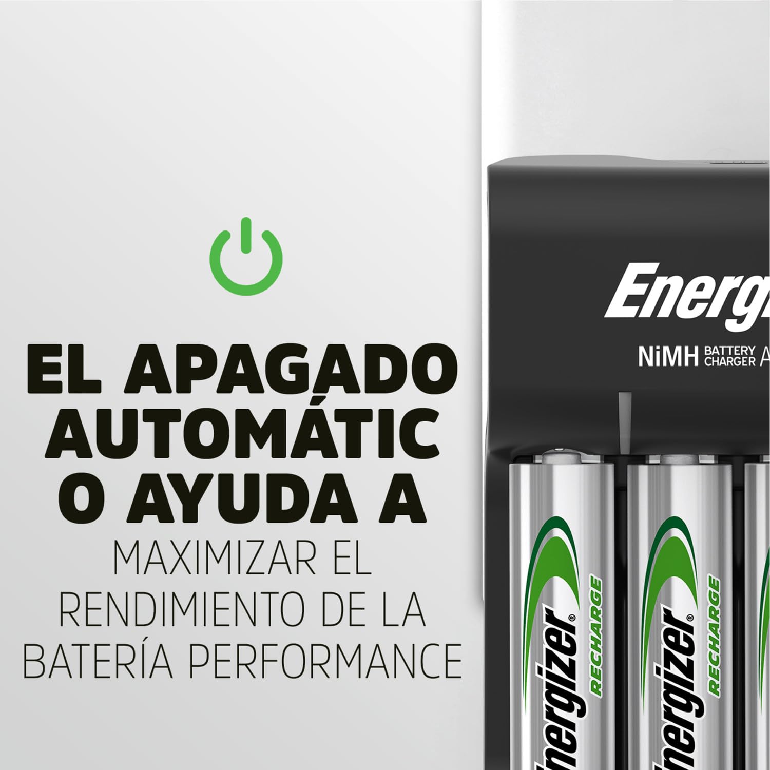 Energizer Cargador Pro - 4 Pilas AA 2000 mAh Incluidas - Compatible con Pila Recargable AAA y AA - Carga rápida en 4 Horas - Apagado automático para la protección contra sobrecarga