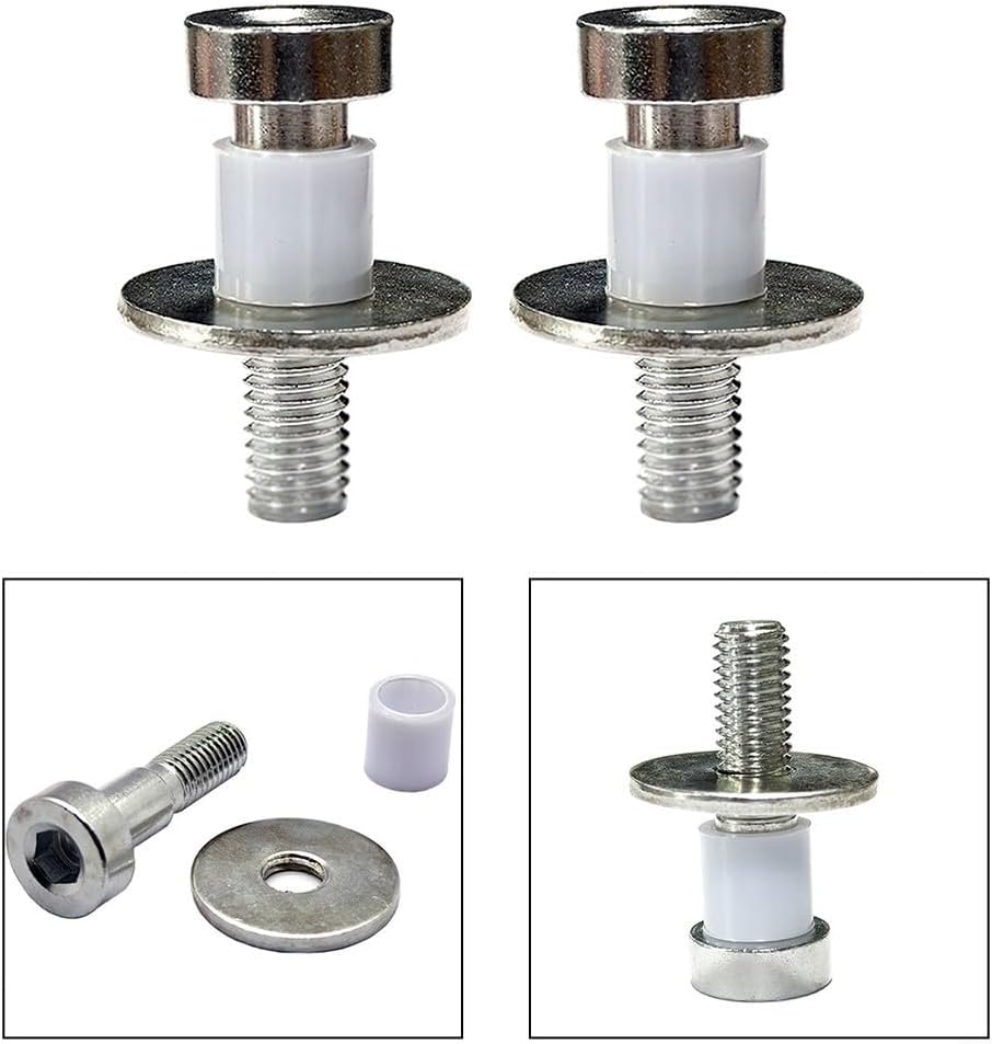 2-Pack Alloy Door Latch Lock Striker Bolts (OEM 9601750) for & For GMC Trucks, Blazer 1971–1987 — Compatible with, For Oldsmobile Door Hardware, Silver