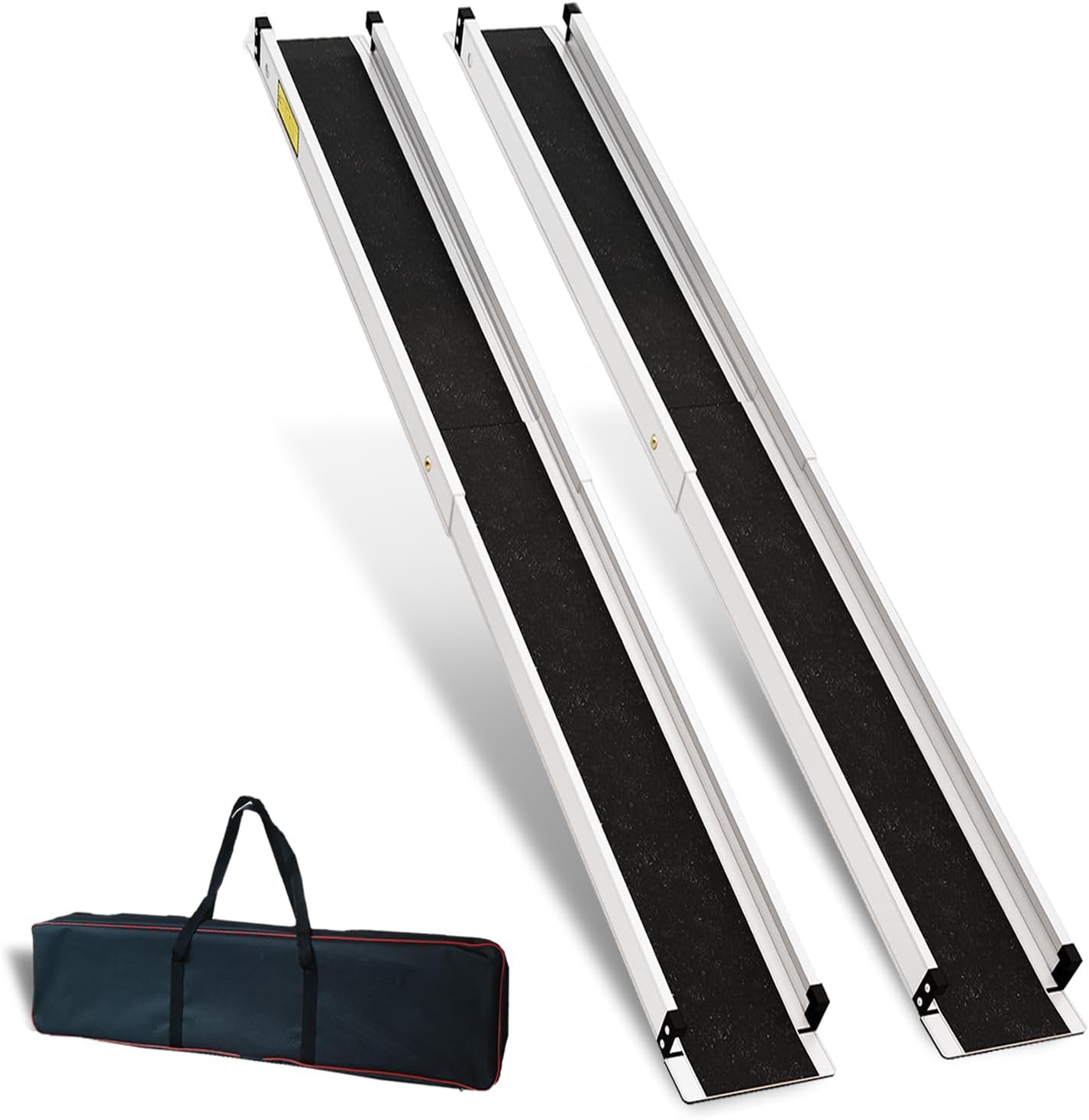 6FT Protable Wheelchair Ramp,Aluminum Telescopic Ramps for wheelchair for home,Handicap Ramps,Threshold Ramp,Holds up to 600lbs,Wheelchair ramp for steps,Doorways,Stairs. (6FT Useing Height 6-18 inch)