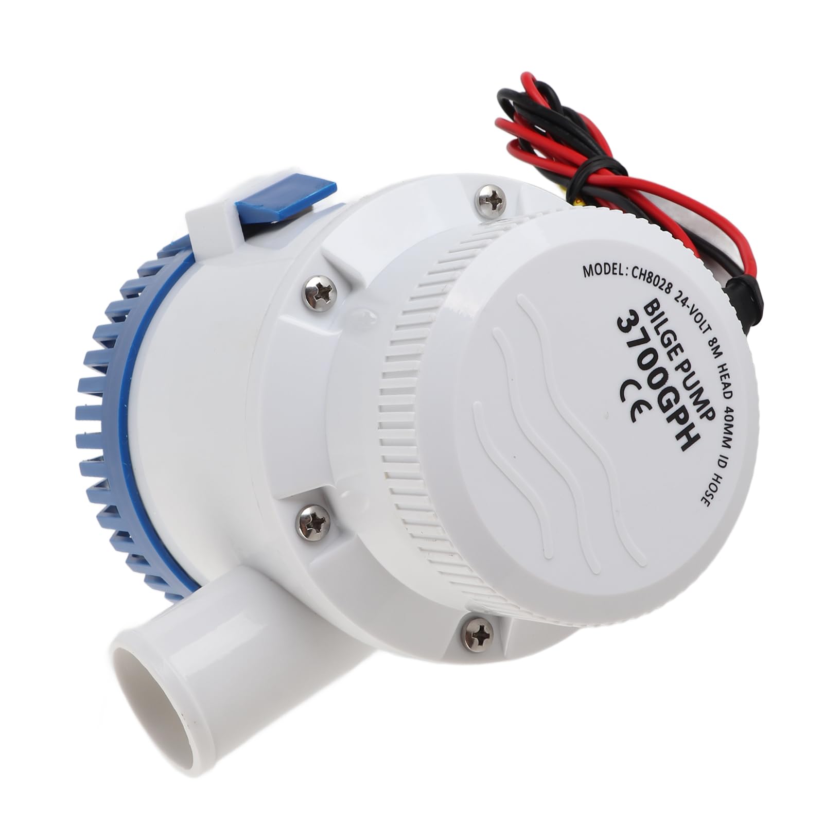 Pompa di Sentina 24 V 3700 GPH - Pompa di Sentina Elettrica per Impianti Idraulici Marini con Prevenzione del Surriscaldamento, Bassa rumorosità e Prestazioni Efficienti per Barche e -