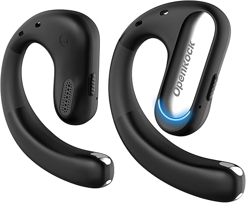 OpenRock Auriculares Pro Open Ear Auriculares, Bluetooth 5.2, 46 horas de reproducción con estuche de carga, graves extra profundos, IPX5 disponible en Yaxa Peru