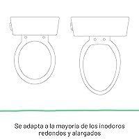 Vista 4 de Ingenuity: Asiento de orinal Flip & Sit de Ingenuity (Blanco) – Asiento de entrenamiento para orinal fácil de instalar y quitar que se acopla al